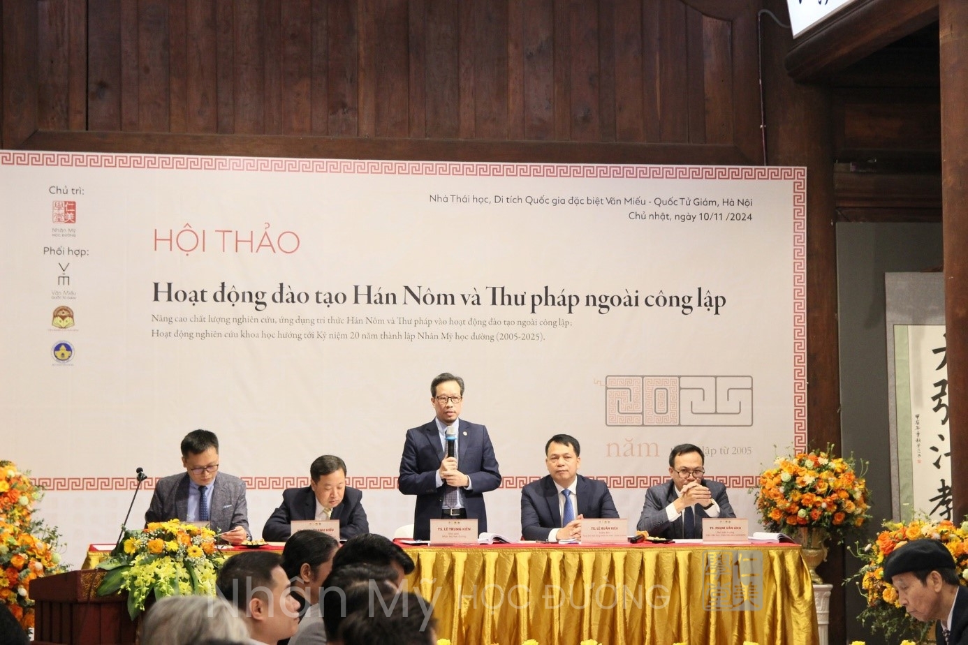 Nhân Mỹ học đường: Cơ sở hàng đầu trong đào tạo hán nôm và thư pháp ngoài công lập