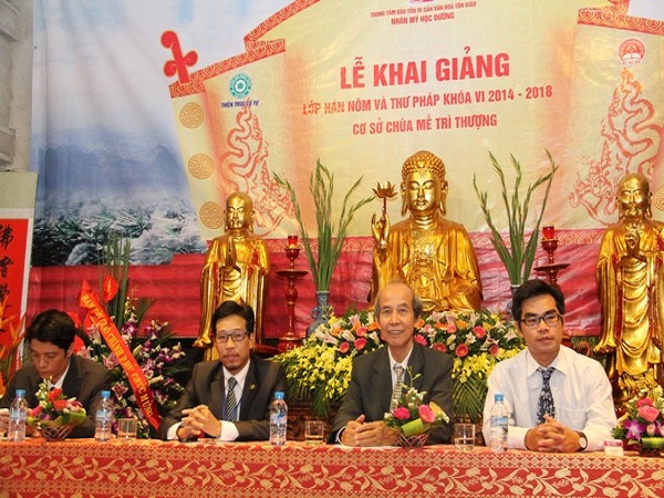 Khai giảng lớp Hán Nôm và Thư pháp năm 2014